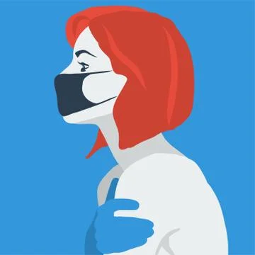 Bright vector hand-drawn illustration in flat style. Fashion and beauty conce Stock Illustration