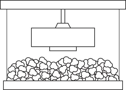 Bright vector illustration of a popcorn maker, snack, street food, popcorn .. Stock Illustration