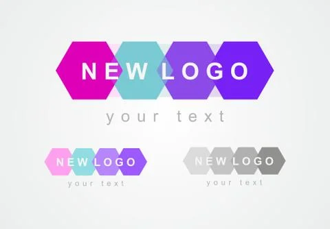 Bright vector logo design made of diamonds. Abstract color rhombus icon. Stock Illustration