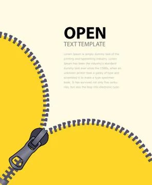 Bright vertical background for advertising leaflets. Open yellow Stock Illustration