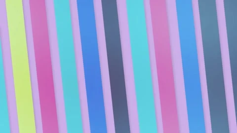 Bright vertical lines slide subtly through purple, cyan, pink, yellow, and .. Stock Footage 347385616