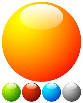 Bright, vibrant button, badge design elements with blank space Illustrazione stock
