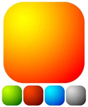 Bright, vibrant button, badge design elements with blank space イラスト素材