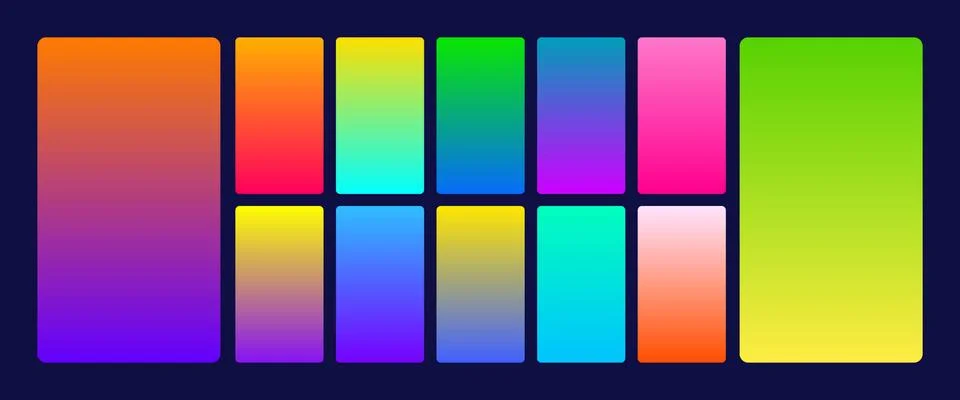 Bright Vibrant Stock Illustration