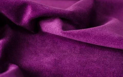 Bright violet velour textile sample. Fabric texture background Stock Photos