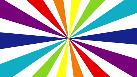Bright vivd rainbow rays sunburst Stock Footage 162158504
