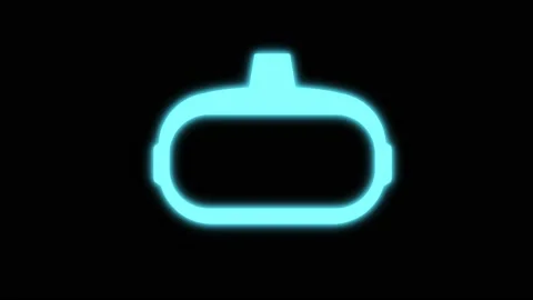 Bright vr icon Stock Footage 162836561