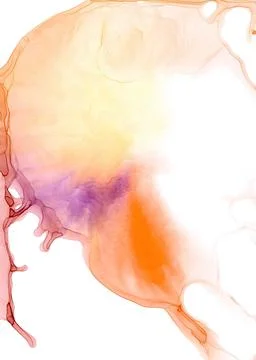 A bright warm rounded orange spot like a flash of sunlight Illustrazione stock