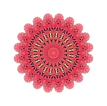 Bright watercolor shape with abstract pattern Illustrazione stock