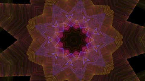 Bright waves background with lines, modern abstract 3d render, computer Stock Illustration