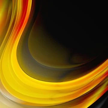 Bright waves on the black backdrop. Vector illustration eps 10 Bright wave... 写真素材