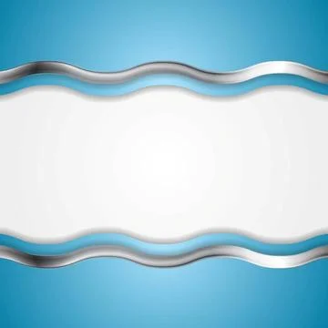 Bright wavy background Bright wavy background. Vector metallic design Copy... 写真素材