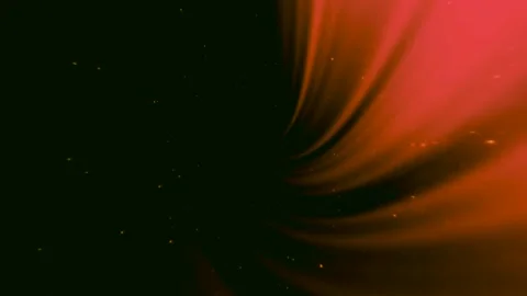 Bright wavy rays of red light coming out of the right side on a black backg.. Stock Footage 253192633