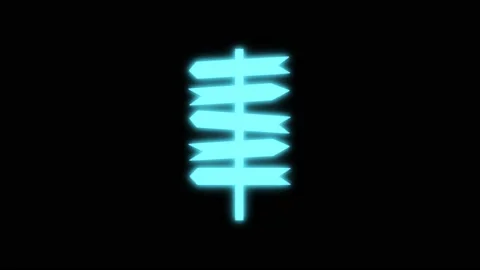 Bright way icon Stock Footage 162836531