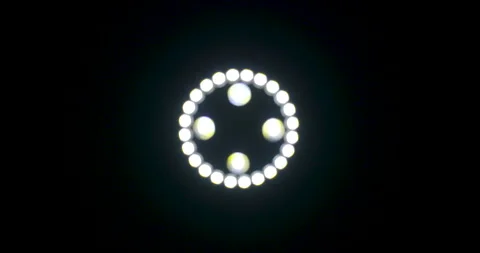 Bright white alien UFO spacecraft light animation effect with 4 different clips 스톡 동영상 211542180
