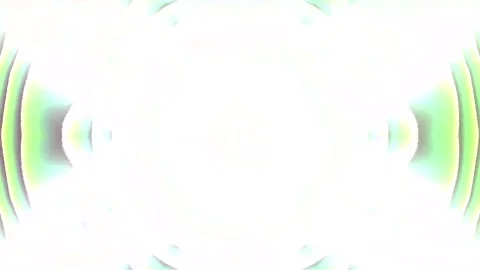 Bright white and cyan abstract visual with radial patterns an intensely bright Stock Footage 335344801