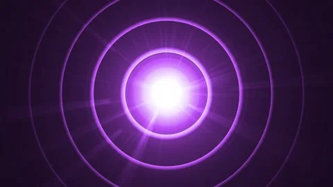 Bright white center with concentric rings and radial light rays on dark bac.. Stock Footage 334753925