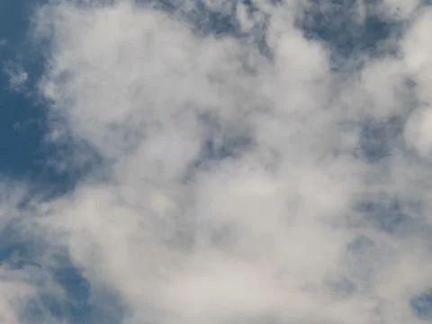 Bright white clouds moving over the sky Stock Footage 94372483