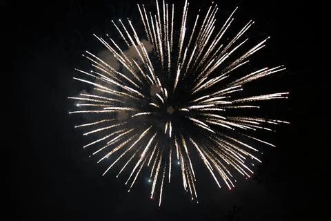 Bright white firework Stock Photos