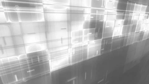 Bright white grey square abstract corporate motion background. Seamless loop Stock Footage 280227572