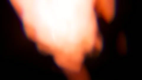 Bright White Hot Fire Core Orange Flames Blurred Close Up Abstract Stock-Footage 347788616