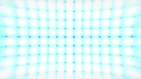 Bright white led wall flashing with blue chromatic aberration flare Stock Footage 340075595
