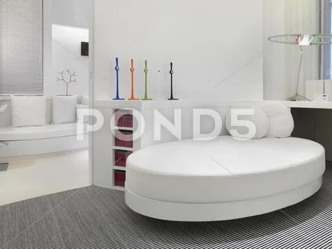 Bright White Modern Interior