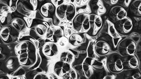 Bright white monochromatic texture with metallic reflection flowing ripples Stock Illustration