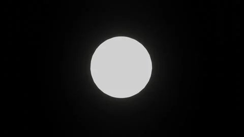 Bright white round light flashing rapidly on black background 動画素材 343798198