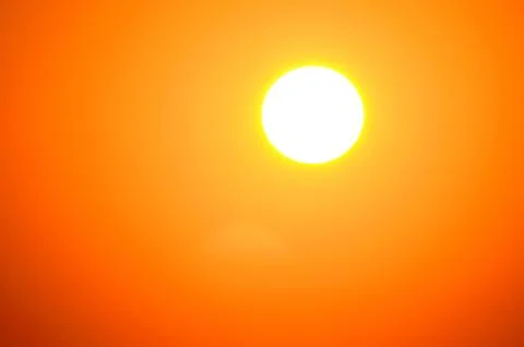Bright white sun Stock Photos