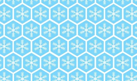 Bright winter background pattern with snowflackes Stock Illustration