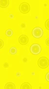 Bright Yellow Abstract Background with Circular Bubble Patterns イラスト素材