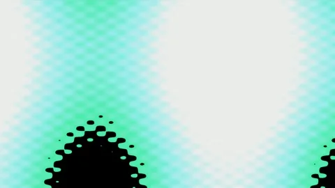 Bright yellow abstract background framed by playful black halftone polka dots Stock Footage 336168213