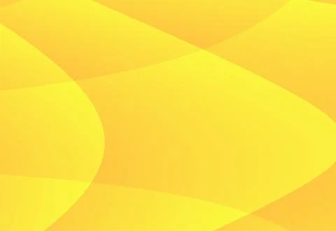 Bright yellow abstract background with smooth gradient curves Stock Illustration
