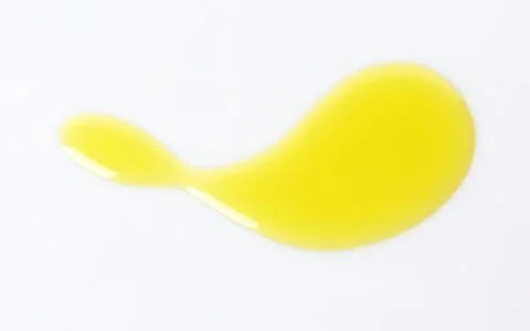 Bright yellow abstract blob shape design Stock Photos