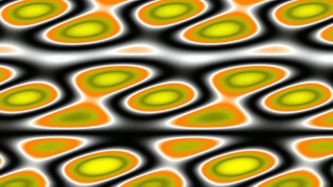 Bright Yellow Abstract Geometric Pattern Background Seamless Digital Art Stock Footage 342161182
