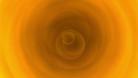 Bright yellow abstract spiral background with fluid concentric circles 動画素材 338301716