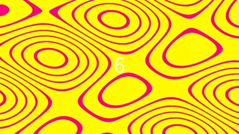 Bright yellow abstract wavy pattern background for creative design concepts Stock Footage 342093896