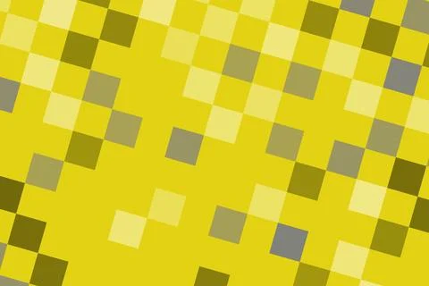 Bright yellow and gray pixelated pattern background 스톡 일러스트