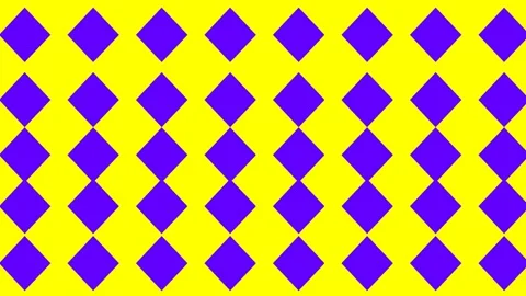 Bright yellow and purple solid abstract geometric Stock Footage 341721283