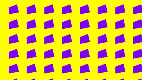 Bright yellow and purple solid abstract geometric blocks Stock Footage 342080841