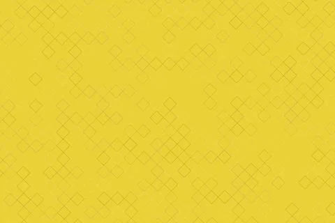 Bright yellow background with abstract lines and shapes Stock Illustration