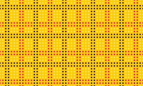 Bright yellow background with bold grid pattern. Stock Illustration