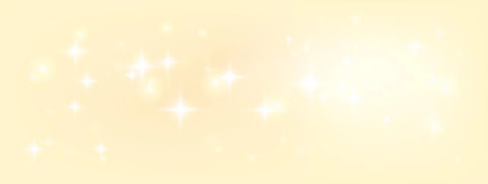 Bright yellow background with gradient beige glitter on gold bokeh. Cream pastel Illustrazione stock