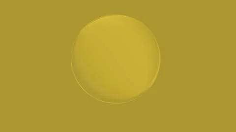 Bright yellow circle on green background Illustrazione stock