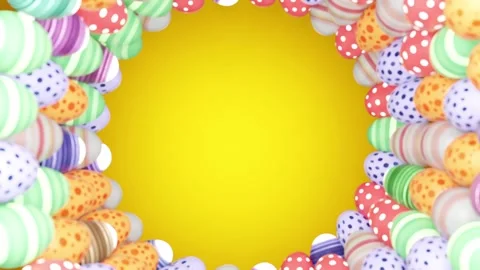 A bright yellow circle surrounded Stock Footage 264141121