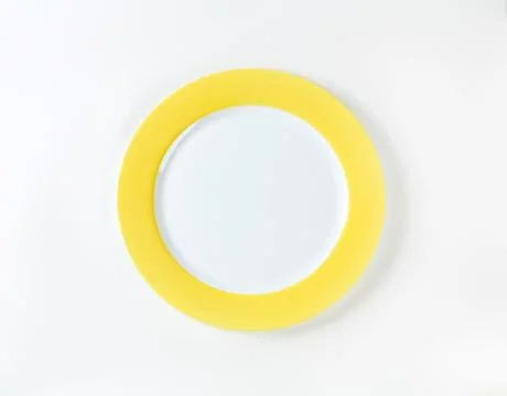 Bright yellow circular ring graphic Stock Photos