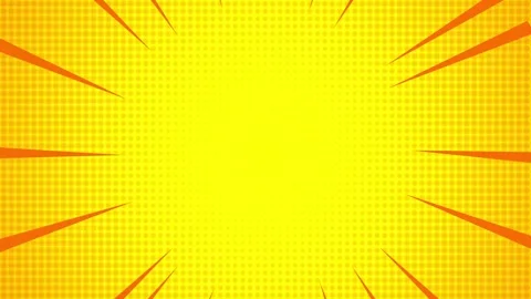 Bright Yellow Comic Motion Background Stock Footage 318257648