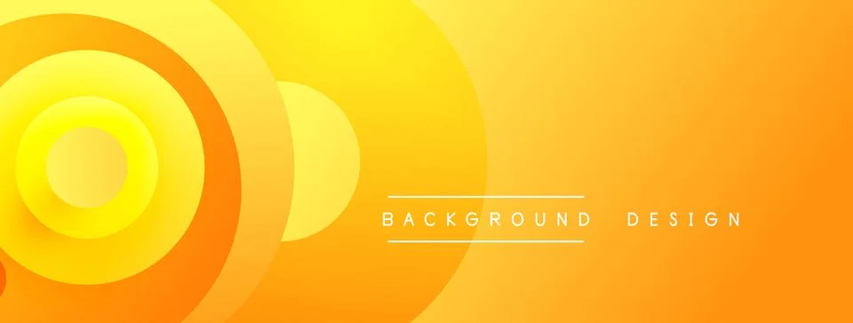 Bright yellow concentric circles create dynamic background. Gradient effect.. イラスト素材