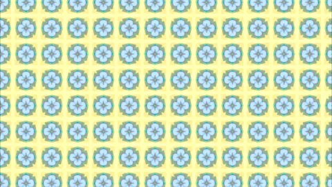 Bright Yellow Cross Geometric Pattern on Blue Green Background Stock Footage 336341432